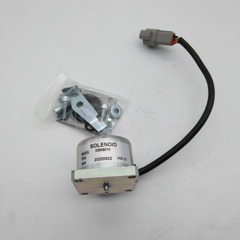 03938010 Stop Solenoid Valve Actuator สำหรับชิ้นส่วนเครื่องยนต์ดีเซล HATZ L / M 12V 24V