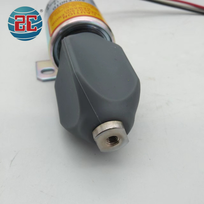 SA-4876-12 1751ES-12E6ULB5S8 หยุดโซลินอยด์วาล์วสำหรับเครื่องยนต์รถขุด 12V 3 Wires