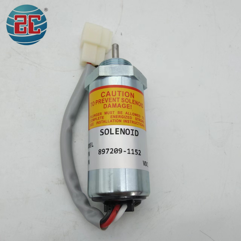 897209-1152 รถขุดหยุดโซลินอยด์วาล์วสำหรับ HITACHI MV2-40 EX40 SK75 4LE1 4LE2