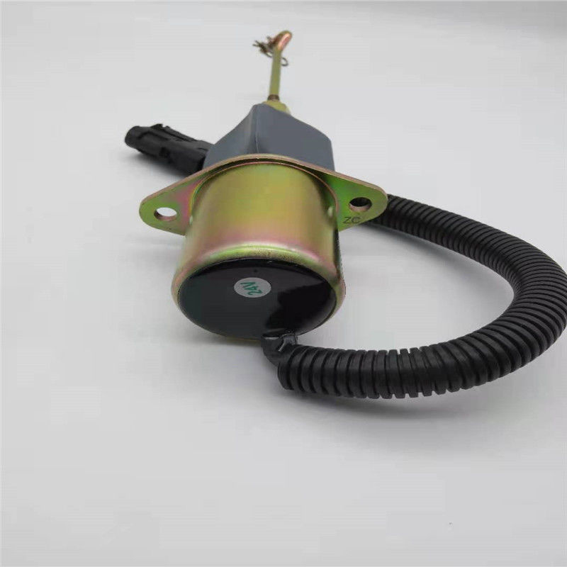 SA-3999-24 Stop Solenoid Valve เหมาะสำหรับเครื่องยนต์ดีเซล Cummins Woodword Black Plug