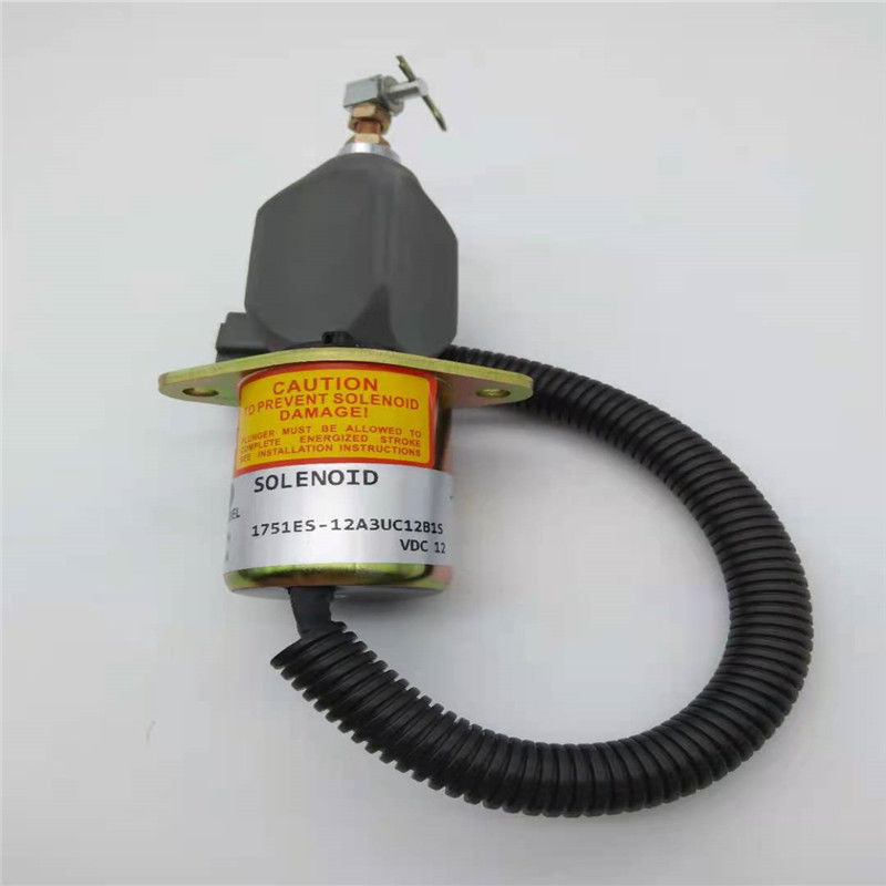 1751ES-12A3UC12B1S หยุดโซลินอยด์วาล์วเหมาะสำหรับ R60-5 YANMAR 4TNE-94 ปลั๊กสีเทา