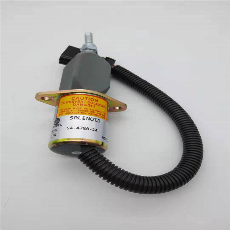 SA-4780-24 หยุดโซลินอยด์วาล์วเหมาะสำหรับ Woodword Engine Part 24V Black Plug