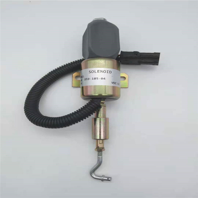 D59-105-04 12V Stop Solenoid Valve Fit สำหรับ Cummins Excavator Diesel Engine