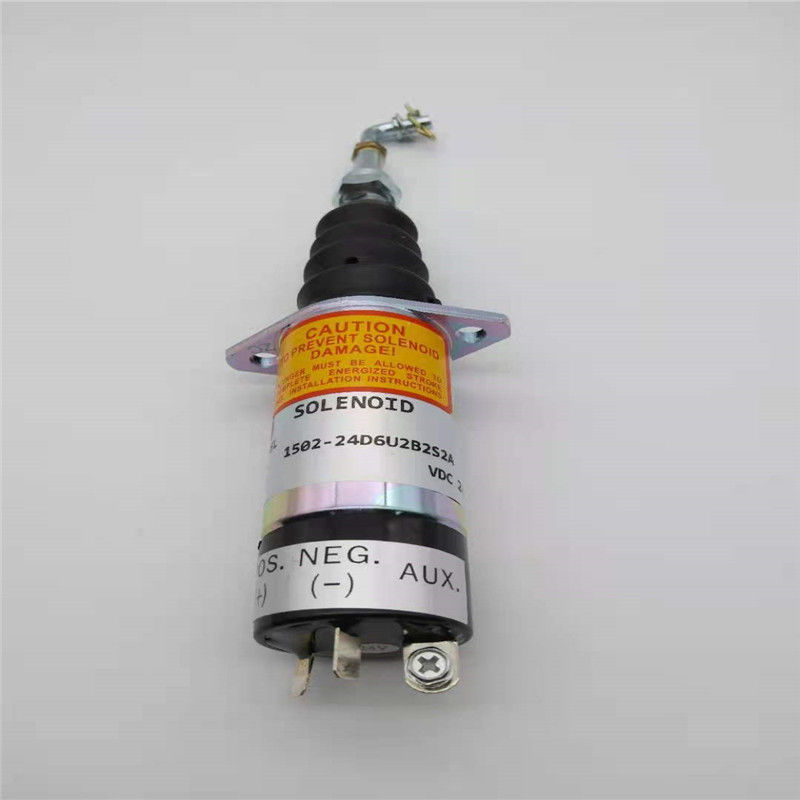 1502-24D6U2B2S2A หยุดโซลินอยด์วาล์วพอดีสำหรับชิ้นส่วนเครื่องยนต์รถขุด Woodword