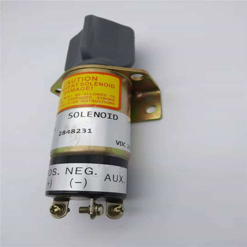 SA-3453-T 2848231 หยุดโซลินอยด์วาล์ว 24V เหมาะสำหรับชิ้นส่วนเครื่องยนต์รถขุด Perkins