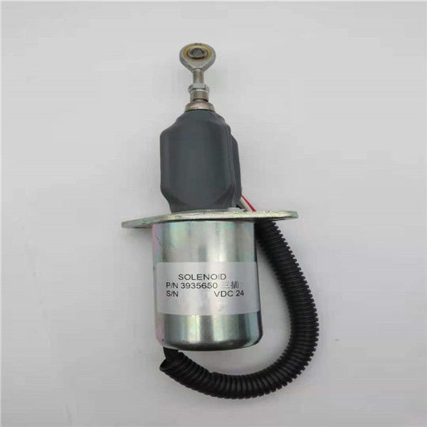 3935650 Triangular Plug Stop Solenoid Valve Fit สำหรับ Cummins 6CT Excavator Engine Parts