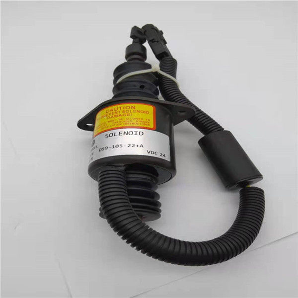 D59-105-22 + A Stop Solenoid Valve Fit สำหรับ D4114 / D6114 / D9-220 LiuGong / ShangChai รถขุดตัก