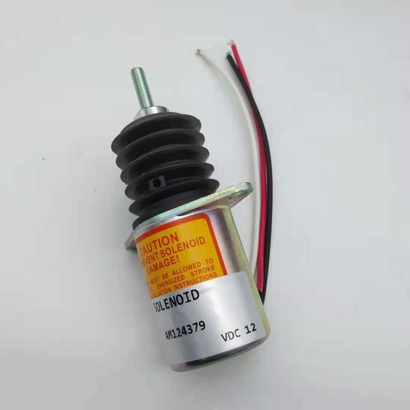 AM124379 P610-A5V 12V หยุดโซลินอยด์วาล์วสำหรับ John Deere 455 F915 F925 F935 F1145 เครื่องยนต์ Yanmar 3TNE78