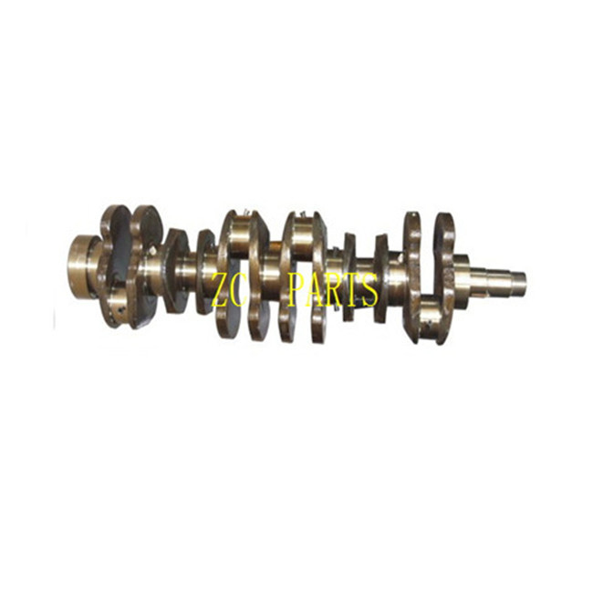 1-12310407-1 รถบรรทุกเหล็กปลอมแปลงเพลาข้อเหวี่ยงเครื่องยนต์ดีเซลสำหรับ Isuzu 6HK1 6HH1 6BD1 6BD1T